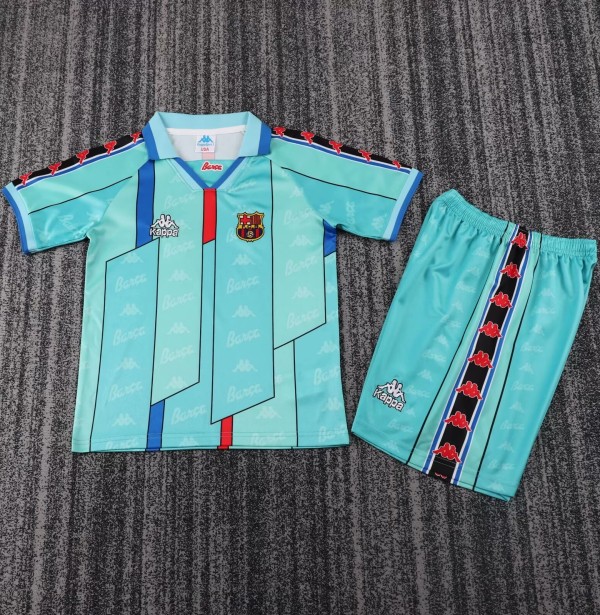 1996-1997 BAR Away Retro Kids Soccer Jersey