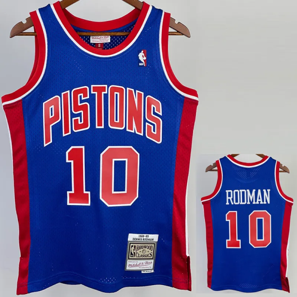 1988-89 OKC ROOMAN #10 Blue Retro Top Quality Hot Pressing NBA Jersey