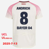 25-26 LeverKusen Away Player Version Soccer Jersey