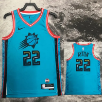SUNS AYTON #22 Blue Top Quality Hot Pressing NBA Jersey SUNS AYTON #22 Blue Top Quality Hot Pressing NBA Jersey