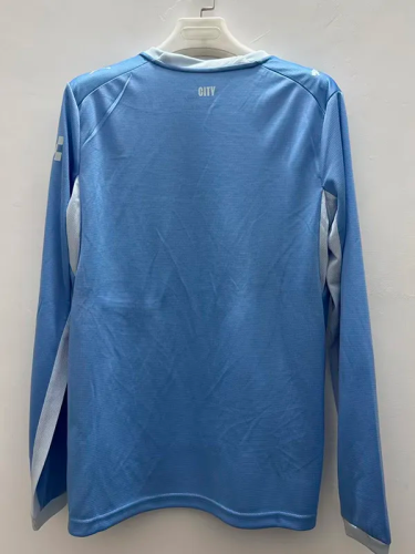 26-27 Man City Home Long Sleeve Fans Soccer Jersey (长袖)