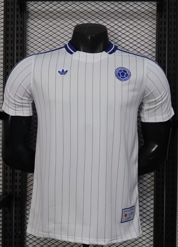 2026 Colombia White Casual Version Player Version Soccer Jersey