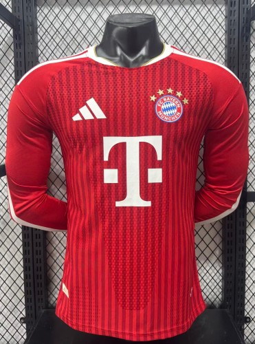 26-27 Bayern Home Leaked Edition Long Sleeve Player Version Soccer Jersey (长袖球员)