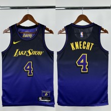 24-25 LAKERS KNECHT #4 Royal blue City Edition Top Quality Hot Pressing NBA Jersey
