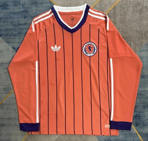 2026 World Cup Scotland Away Long Sleeve Fans Soccer Jersey (长袖)