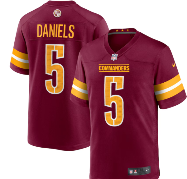 2025 NFL Washington Commanders New Pattern Jersey