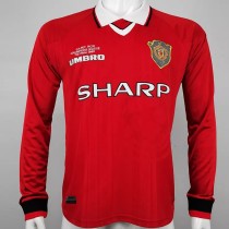 1999-2000 Man Utd Home Long Sleeve Retro Soccer Jersey(决赛版) 1999-2000 Man Utd Home Long Sleeve Retro Soccer Jersey(决赛版)