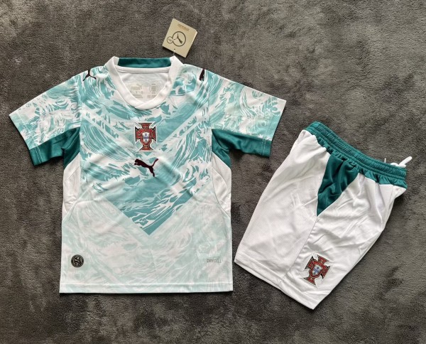 2026 Portugal Away Kids Soccer Jersey