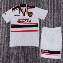 1998 Man Utd Away Retro Kids Soccer Jersey