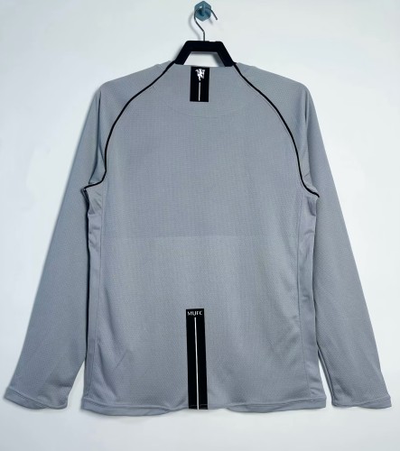 2007-2008 Man Utd Goalkeeper Long Sleeve Retro Soccer Jersey