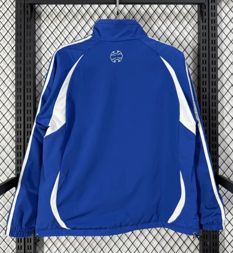 2026 Greece White Blue Retro Windbreaker