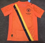 25-26 Man City Orange Goalkeeper Fans Soccer Jersey