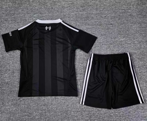 25-26 LIV Black GoalKeeper Kids Soccer Jersey