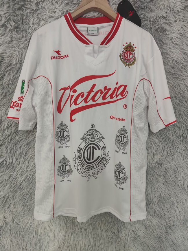 1998-1999 Toluca Away Retro Fans Soccer Jersey