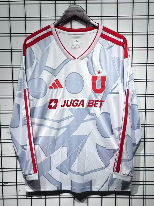 26-27 Universidad De Chile Grey Long Sleeve Soccer Jersey (长袖)
