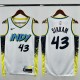 24-25 Indiana Pacers SIAKAM #43 White City Edition Top Quality Hot Pressing NBA Jersey