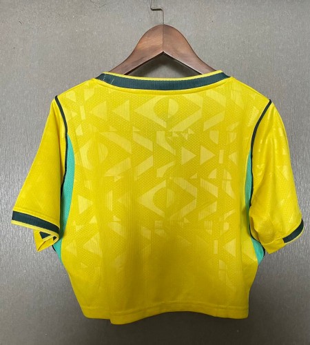2026 World Cup Brazil Home Women Cheerleading Short-sleeved (女)