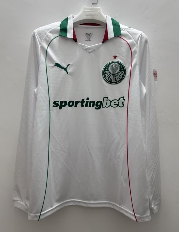26-27 Palmeiras Away Long Sleeve Fans Soccer Jersey (长袖)