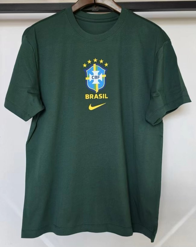 26-27 Brazil Green High Quality Casual T-Shirt