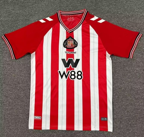 25-26 Sunderland Home Fans Soccer Jersey