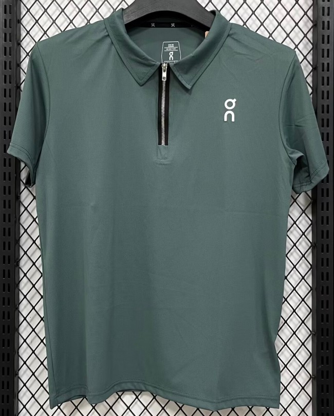 2026 ON Green High Quality Half Pull T-Shirt
