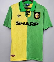 1992-1994 Man Utd Third Green Retro Soccer Jersey 1992-1994 Man Utd Third Green Retro Soccer Jersey