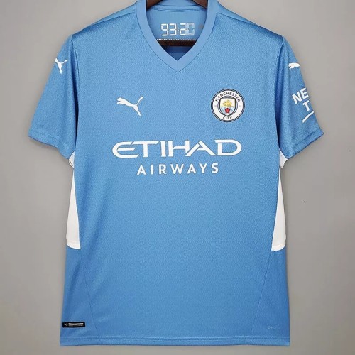 21-22 Man City  Home Fans Soccer Jersey