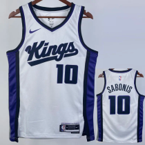 23-24 Kings SABONIS #10 White Top Quality Hot Pressing NBA Jersey 23-24 Kings SABONIS #10 White Top Quality Hot Pressing NBA Jersey