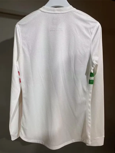 2012 Portugal Away Player Version Long Sleeve Retro Soccer Jersey  *长袖球员