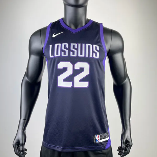 2017-18 SUNS AYTON #22 Royal Blue City Edition Top Quality Hot Pressing NBA Jersey