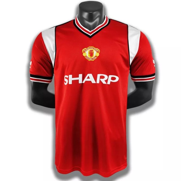 1985-1986 Man Utd Home Retro Soccer Jersey