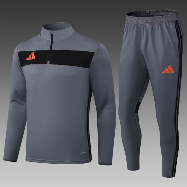 2025 AD Gray Half Pull Tracksuit