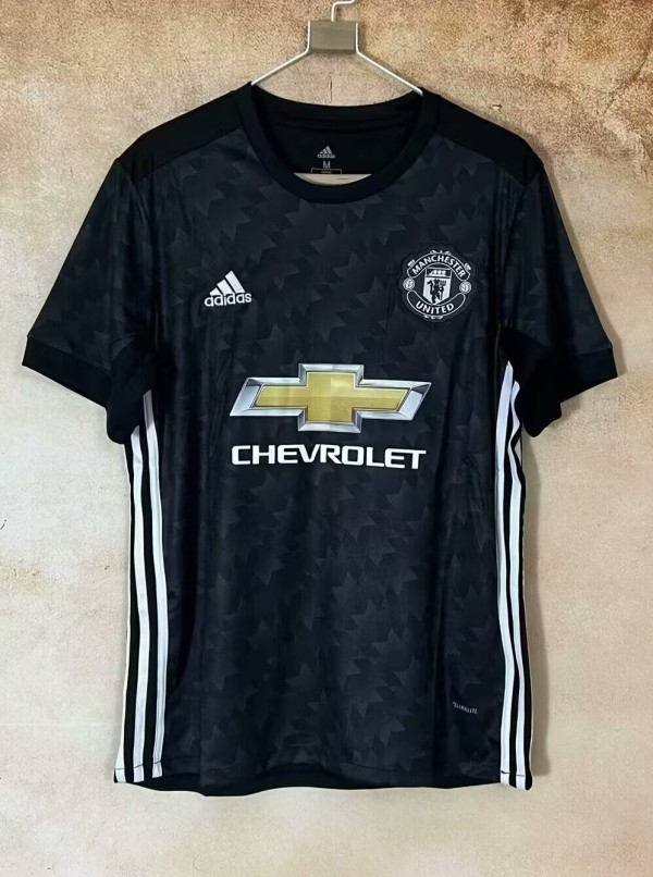 2017-2018 Man Utd Away Retro Soccer Jersey