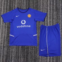 2002-2003 Man Utd Third Retro Kids Soccer Jersey