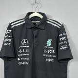 2026 F1 Benz New Pattern Short Sleeve Racing Suit