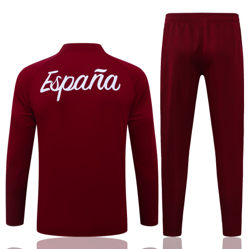 26-27 Spain High Quality Half Pull Tracksuit
