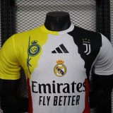 25-26 Special Edition Player Version Soccer Jersey*黄白衣领