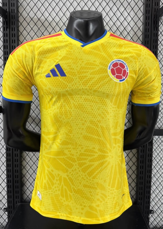 2026 Colombia Home Player Version Soccer Jersey