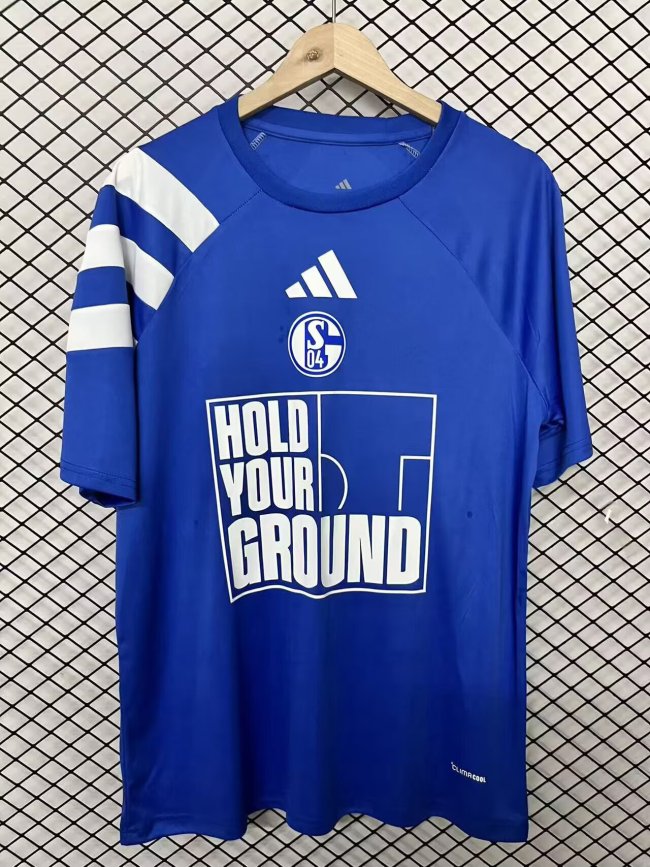 26-27 Schalke 04 Declaration Version Fans Soccer Jersey