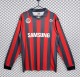 1991-1992 Frankfurt Home Long Sleeve Retro Soccer Jersey