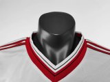1986 Man Utd Away White Retro Soccer Jersey