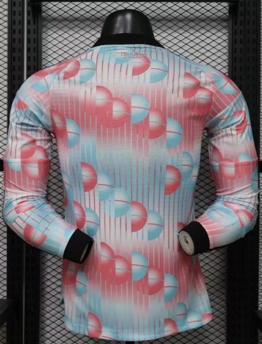 2026 Belgium Away Long Sleeve Player Version Soccer Jersey (长袖球员)