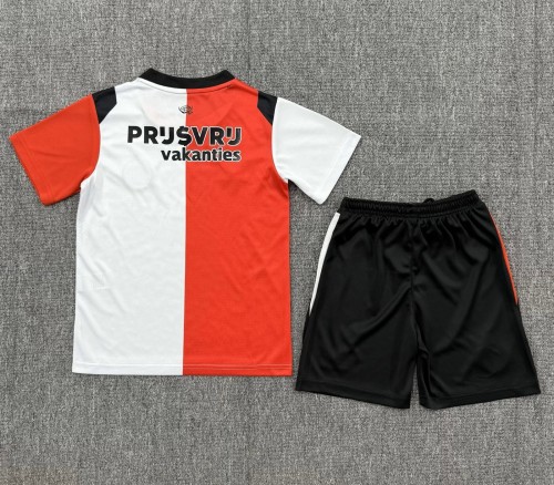 26-27 Feyenoord Home Kids Soccer Jersey