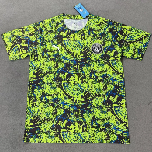 25-26 Man City Green Special Edition Training shirts