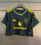 25-26 Man Utd Third Women Crop Top  (女)