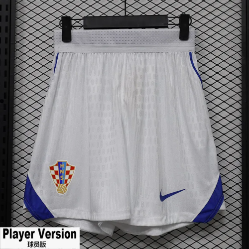2026 World Cup Croatia Home Player Version Shorts Pants (球员短裤)