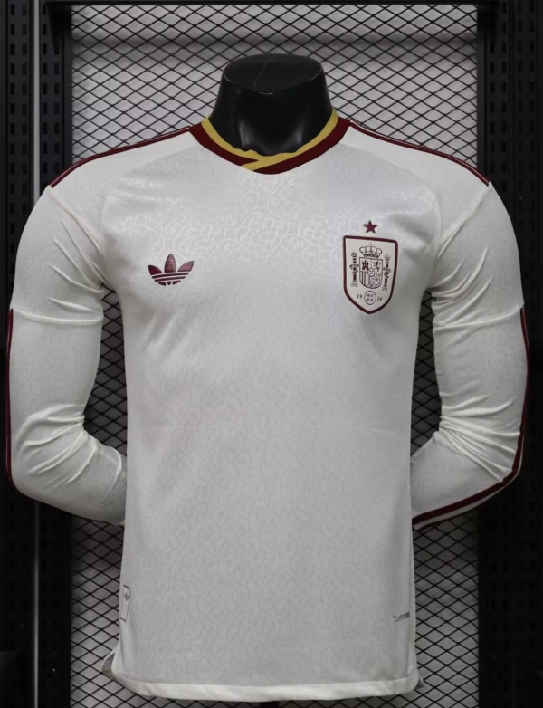 2026 World Cup Spain Away Long Sleeve Player Version Soccer Jersey*长袖球员