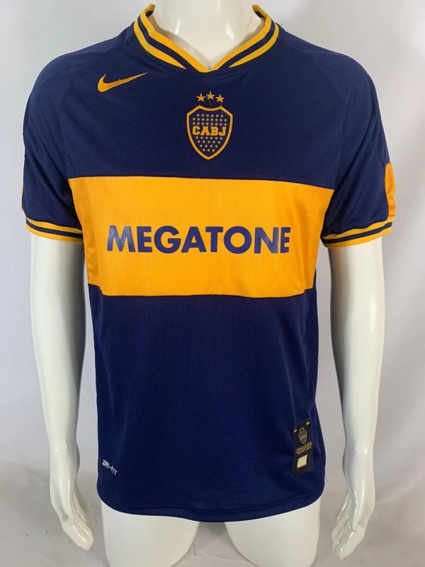 2006-2007 Boca Juniors Home Retro Soccer Jersey