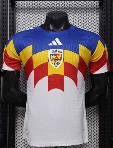 26-27 Romania Blue White Special Edition Player Version Soccer Jersey
