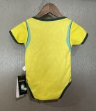 2026 World Cup Brazil Home Baby Infant Crawl Suit